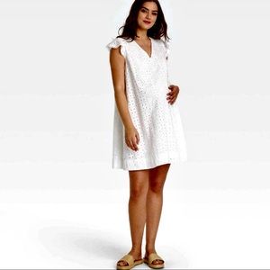 The Nines for Hatch eyelet maternity Dress  XS